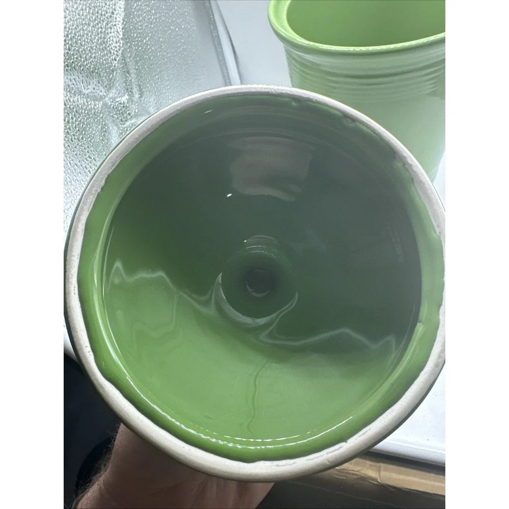 Fiesta Ware Homer Laughlin Co Shamrock Green 3 Qt Large Canister W/ Lid Retired